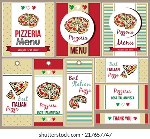 Template Of Menu For Pizza Restaurant And Business Card