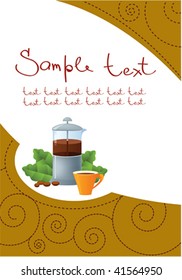 Template of menu for restaurant or coffee shop