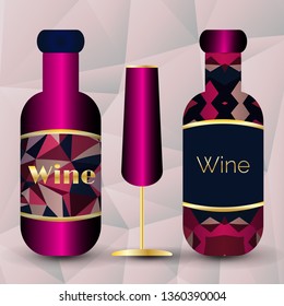 Template for menu or wine list. Corporate design. retail and wholesale sales of alcoholic beverages. Flyer, banner or price list. Presentation or customer service