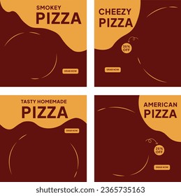 template menu for your delicious pizza