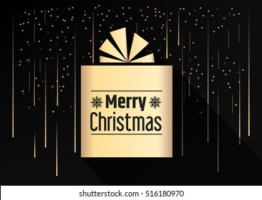 Template of Merry Christmas postcard/card/poster/banner congratulations. Vector image.