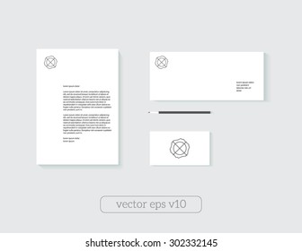 Template mock up for corporate identity