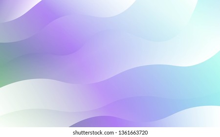 Template Modern Background With Curves Lines. Design For Cover Page, Poster, Banner Of Websites. Vector Illustration with Color Gradient
