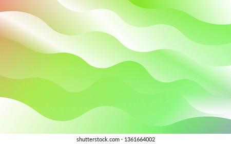 Template Modern Background With Curves Lines. Design For Cover Page, Poster, Banner Of Websites. Vector Illustration with Color Gradient