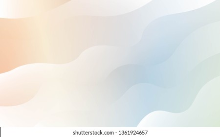 Template Modern Background With Curves Lines. Design For Cover Page, Poster, Banner Of Websites. Vector Illustration with Color Gradient