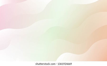 Template Modern Background With Curves Lines. Design For Cover Page, Poster, Banner Of Websites. Vector Illustration with Color Gradient