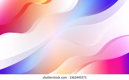 Template Modern Background With Curves Lines. For Elegant Pattern Cover Book. Vector Illustration with Color Gradient