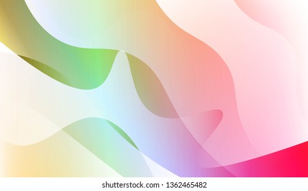 Template Modern Background With Curves Lines. For Elegant Pattern Cover Book. Vector Illustration with Color Gradient