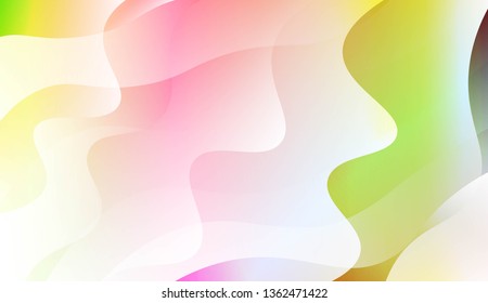 Template Modern Background With Curves Lines. For Elegant Pattern Cover Book. Vector Illustration with Color Gradient
