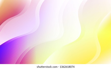 Template Modern Background With Curves Lines. For Elegant Pattern Cover Book. Vector Illustration with Color Gradient