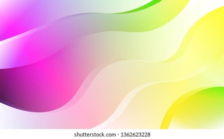 Template Modern Background With Curves Lines. For Elegant Pattern Cover Book. Vector Illustration with Color Gradient