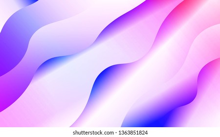 Template Modern Background With Curves Lines. Design For Cover Page, Poster, Banner Of Websites. Vector Illustration with Color Gradient