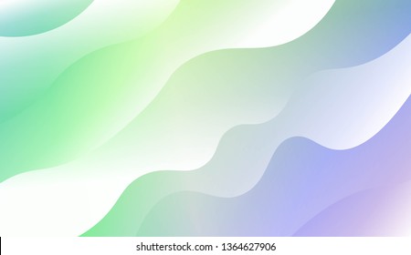 Template Modern Background With Curves Lines. Design For Cover Page, Poster, Banner Of Websites. Vector Illustration with Color Gradient