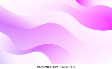 Template Modern Background With Curves Lines. Design For Cover Page, Poster, Banner Of Websites. Vector Illustration with Color Gradient