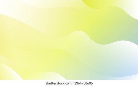 Template Modern Background With Curves Lines. Design For Cover Page, Poster, Banner Of Websites. Vector Illustration with Color Gradient