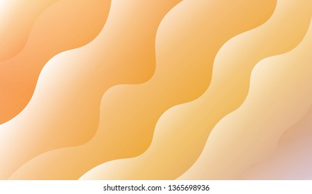 Template Modern Background With Curves Lines. Design For Cover Page, Poster, Banner Of Websites. Vector Illustration with Color Gradient