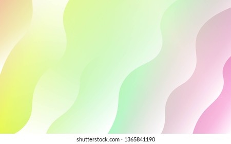 Template Modern Background With Curves Lines. Design For Cover Page, Poster, Banner Of Websites. Vector Illustration with Color Gradient