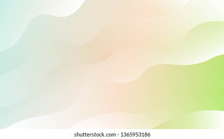 Template Modern Background With Curves Lines. Design For Cover Page, Poster, Banner Of Websites. Vector Illustration with Color Gradient