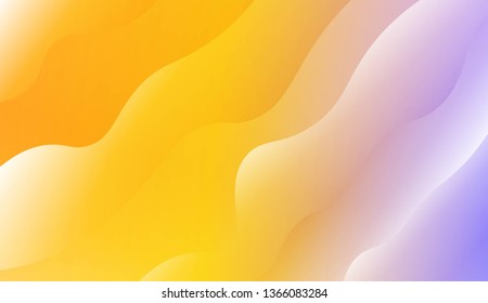 Template Modern Background With Curves Lines. Design For Cover Page, Poster, Banner Of Websites. Vector Illustration with Color Gradient