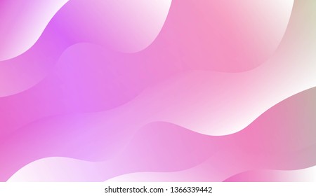 Template Modern Background With Curves Lines. Design For Cover Page, Poster, Banner Of Websites. Vector Illustration with Color Gradient
