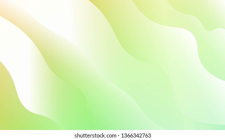 Template Modern Background With Curves Lines. Design For Cover Page, Poster, Banner Of Websites. Vector Illustration with Color Gradient