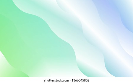 Template Modern Background With Curves Lines. Design For Cover Page, Poster, Banner Of Websites. Vector Illustration with Color Gradient