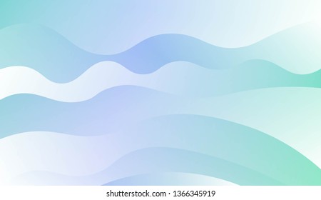 Template Modern Background With Curves Lines. Design For Cover Page, Poster, Banner Of Websites. Vector Illustration with Color Gradient