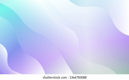 Template Modern Background With Curves Lines. Design For Cover Page, Poster, Banner Of Websites. Vector Illustration with Color Gradient