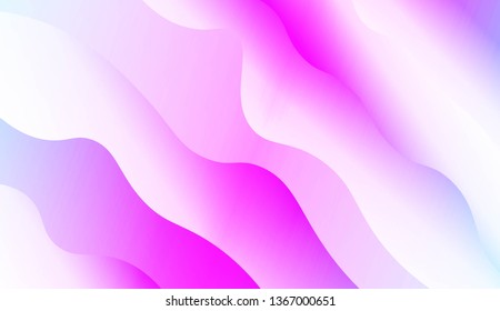 Template Modern Background With Curves Lines. Design For Cover Page, Poster, Banner Of Websites. Vector Illustration with Color Gradient