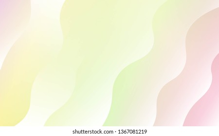 Template Modern Background With Curves Lines. Design For Cover Page, Poster, Banner Of Websites. Vector Illustration with Color Gradient