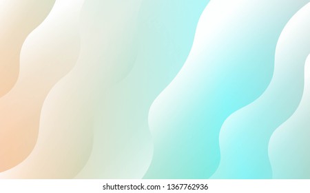 Template Modern Background With Curves Lines. Design For Cover Page, Poster, Banner Of Websites. Vector Illustration with Color Gradient