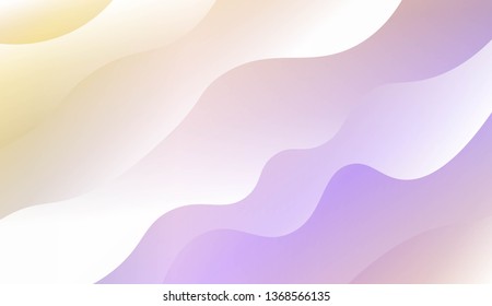 Template Modern Background With Curves Lines. Design For Cover Page, Poster, Banner Of Websites. Vector Illustration with Color Gradient