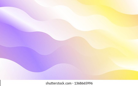 Template Modern Background With Curves Lines. Design For Cover Page, Poster, Banner Of Websites. Vector Illustration with Color Gradient