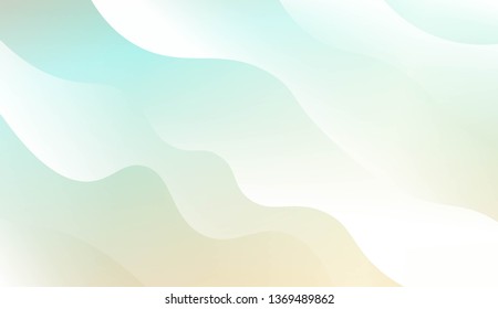Template Modern Background With Curves Lines. Design For Cover Page, Poster, Banner Of Websites. Vector Illustration with Color Gradient