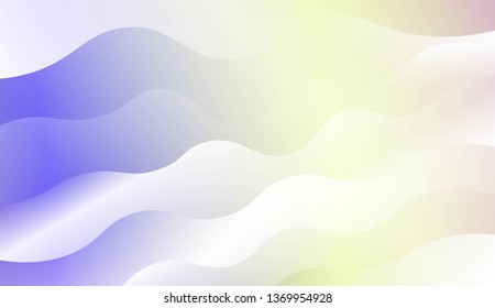 Template Modern Background With Curves Lines. Design For Cover Page, Poster, Banner Of Websites. Vector Illustration with Color Gradient