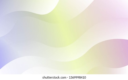 Template Modern Background With Curves Lines. Design For Cover Page, Poster, Banner Of Websites. Vector Illustration with Color Gradient