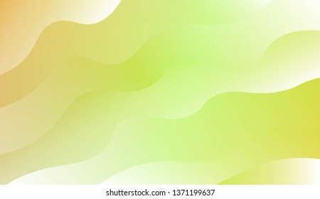 Template Modern Background With Curves Lines. Design For Cover Page, Poster, Banner Of Websites. Vector Illustration with Color Gradient