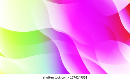 Template Modern Background With Curves Lines. For Elegant Pattern Cover Book. Vector Illustration with Color Gradient