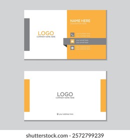 Template for modern business card design.