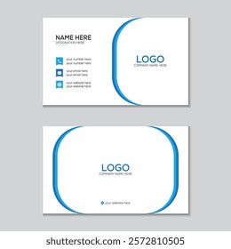 Template for modern business card design.