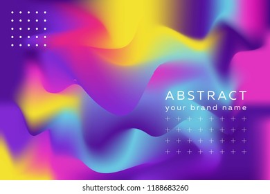 Template with modern fluid design. Modern screen vector design .Trendy gradients