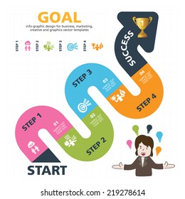 template modern info graphic design banner for business, marketing, creative, web design and graphics