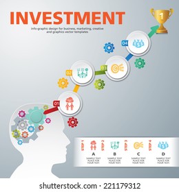 template modern info graphic design, for business template, marketing, creative templates and graphics vector