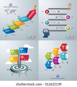 Template modern info graphic design for business, marketing, creative, web and graphics concept