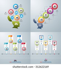Template modern info graphic design for business, marketing, creative, web and graphics concept