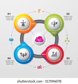 Template modern info graphic design for business, marketing, creative, web and graphics concept