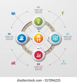 Template modern info graphic design for business, marketing, creative, web and graphics concept