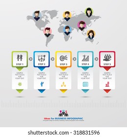 Template modern info graphic design for business, marketing, creative, web and graphics concept