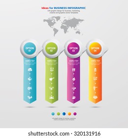 Template modern info graphic design for business, marketing, creative, web and graphics concept
