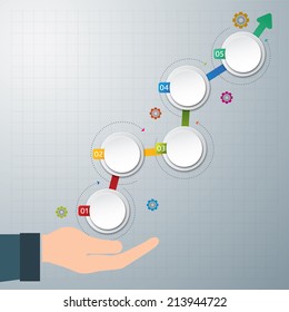 template modern info-graphic design, for business template, marketing, creative templates and graphics vector